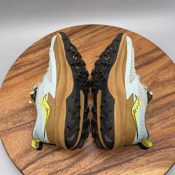 Saucony Peregrine 13 Shoes Womens 8.5 Blue Trail Running Comfort Walking Hiking - Picture 6 of 8